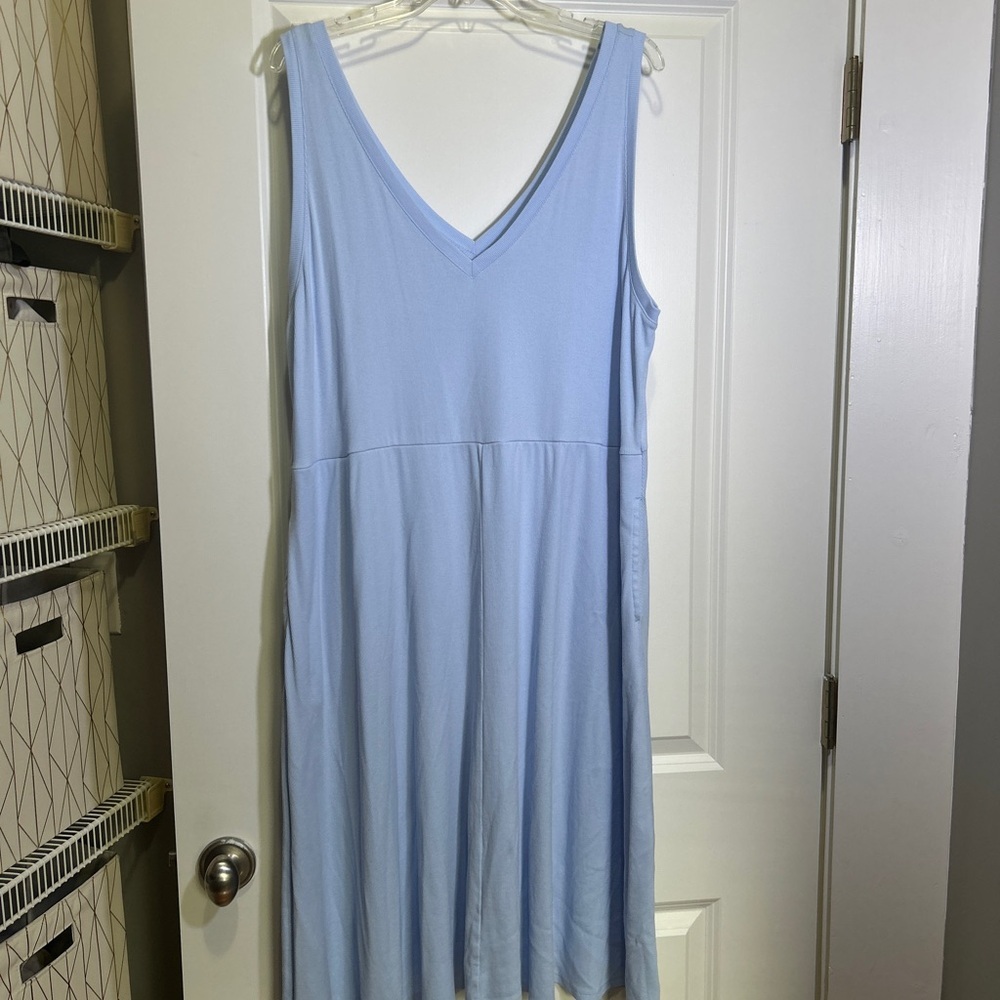A New Day Light Blue Sleeveless Dress